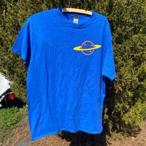 Pizza Planet Royal Blue Employee Short Sleeve T Shirt Size Large Toy Story